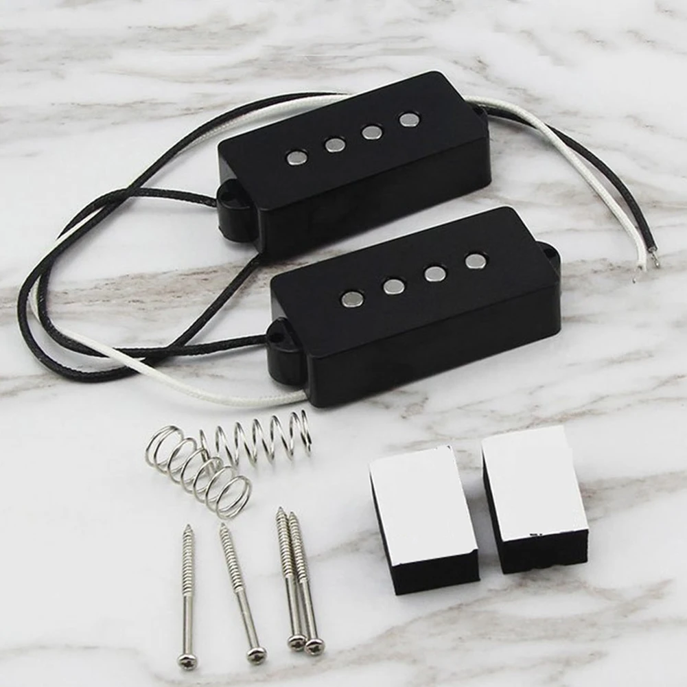 Vintage Alnico 5 PB Bass Pickups 4 String Pickups Set For P Bass Parts