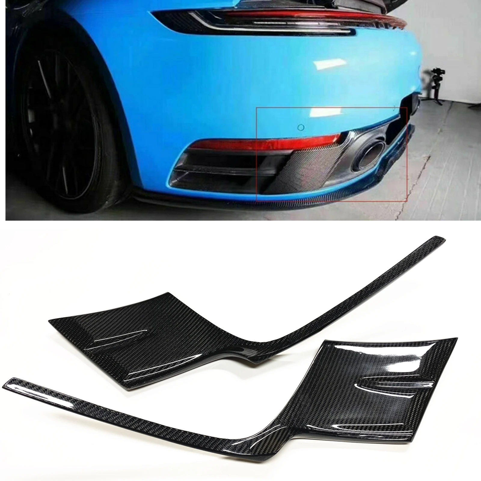 Body Kit For Porsche Carrera 992 20182022 Carbon Fiber Rear Bumper
