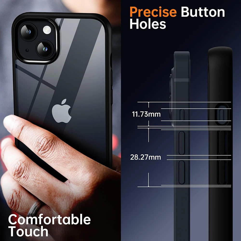 Shockproof Silicone Lanyard Phone Case with Transparent Protection Back Cover