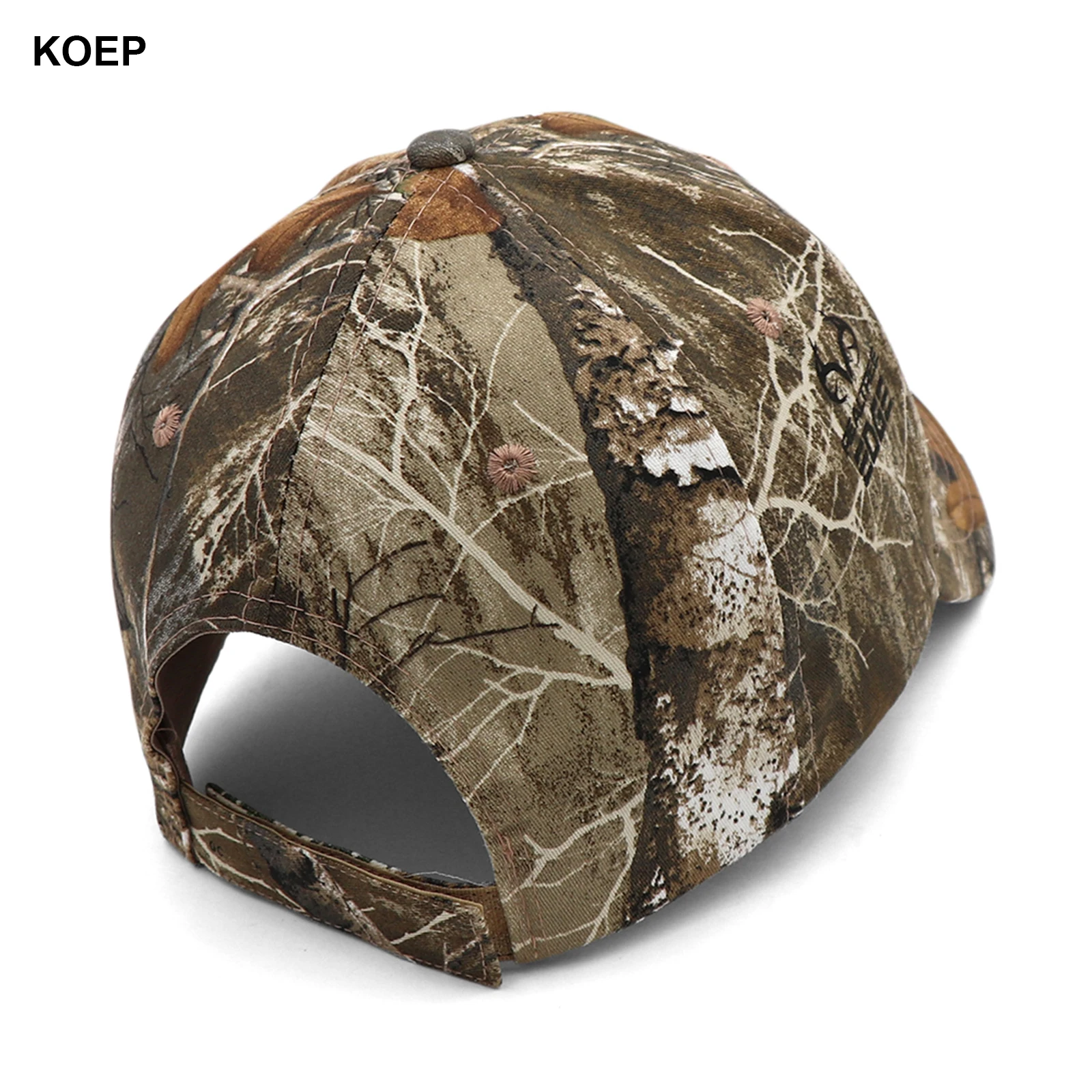 KOEP New Camo Baseball Cap Fishing Caps Men Outdoor Hunting Camouflage Jungle Hat 3D Deer Embroidery 6