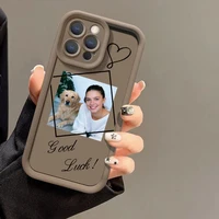Personalized Custom Photo Custom Name Phone Case for iPhone 17 16 15 14 13 12 11 Pro Max Plus Air Stylish Soft TPU Cover Gift 6
