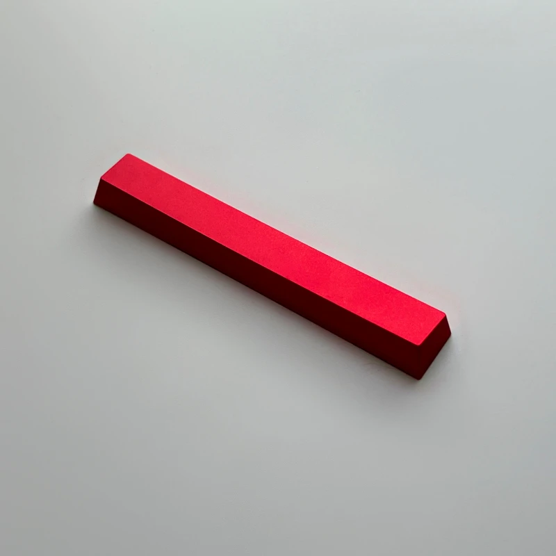 Echome-custom Aluminum Keyboard Cap 6.25u Cherry Profile Keycap Artisan para Teclado Mecânico Cnc Matte Metal Espaço - Imagem 4