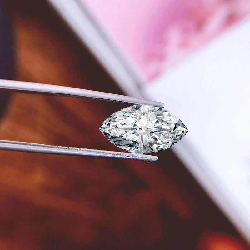 0.05CT to 5CT Loose Moissanite Marquise Cut Diamond Real D Color Clarity Olive Shape Stones Pass The Test GRA Gem Beads Jewelry 4