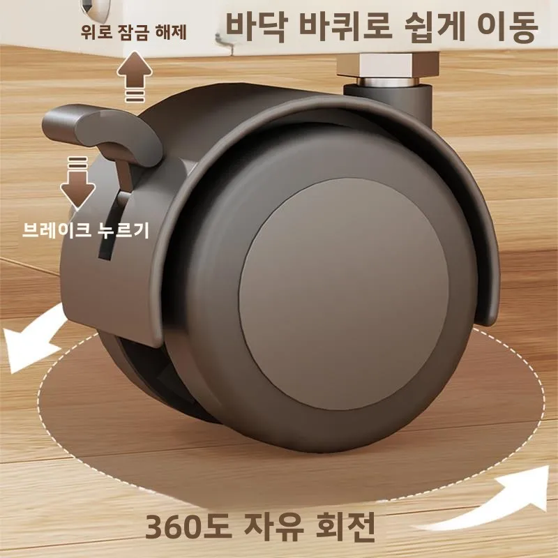 이중 레이어 컴퓨터 타워 스탠드 책상 아래 소형 카트 이동식 가정용 게임룸 금속 재질 책장 정리대