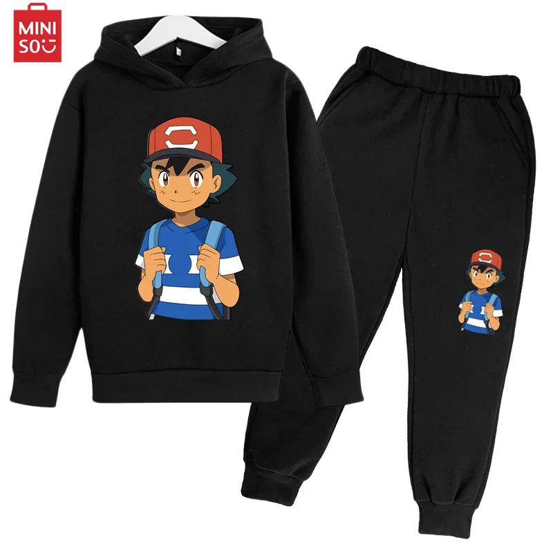 

Y2K hoodie set Spring and Autumn cartoon cartoon sweatshirt set hoodie + pants 2 children's clothes