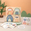 Owl Tangram Montessori Puzzles Toys Face Change Expression Shape Matching Games Intelligence Educational Wooden Toys for Kids 1