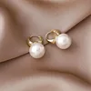 Boucles d'oreilles en perles classiques simples et légères, mode sud-coréenne, cadeau de fête d'anniversaire, bijoux pour femmes, nouvelle collection 2023