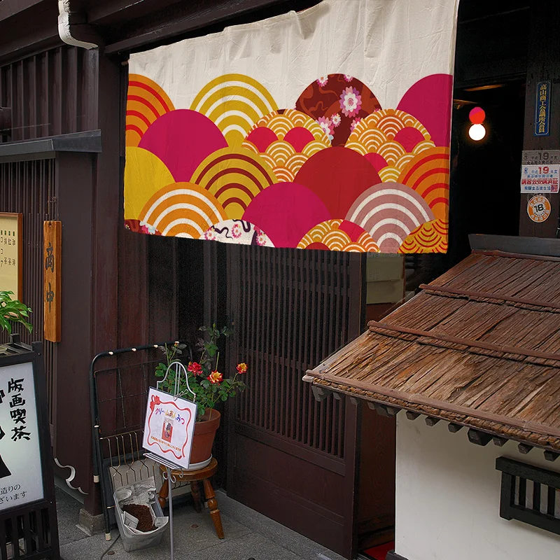 Japanese Decorative Hanging Curtain Restaurant Door Head Short Curtain Store Half Curtain Kitchen Cloth Curtain Noren 2