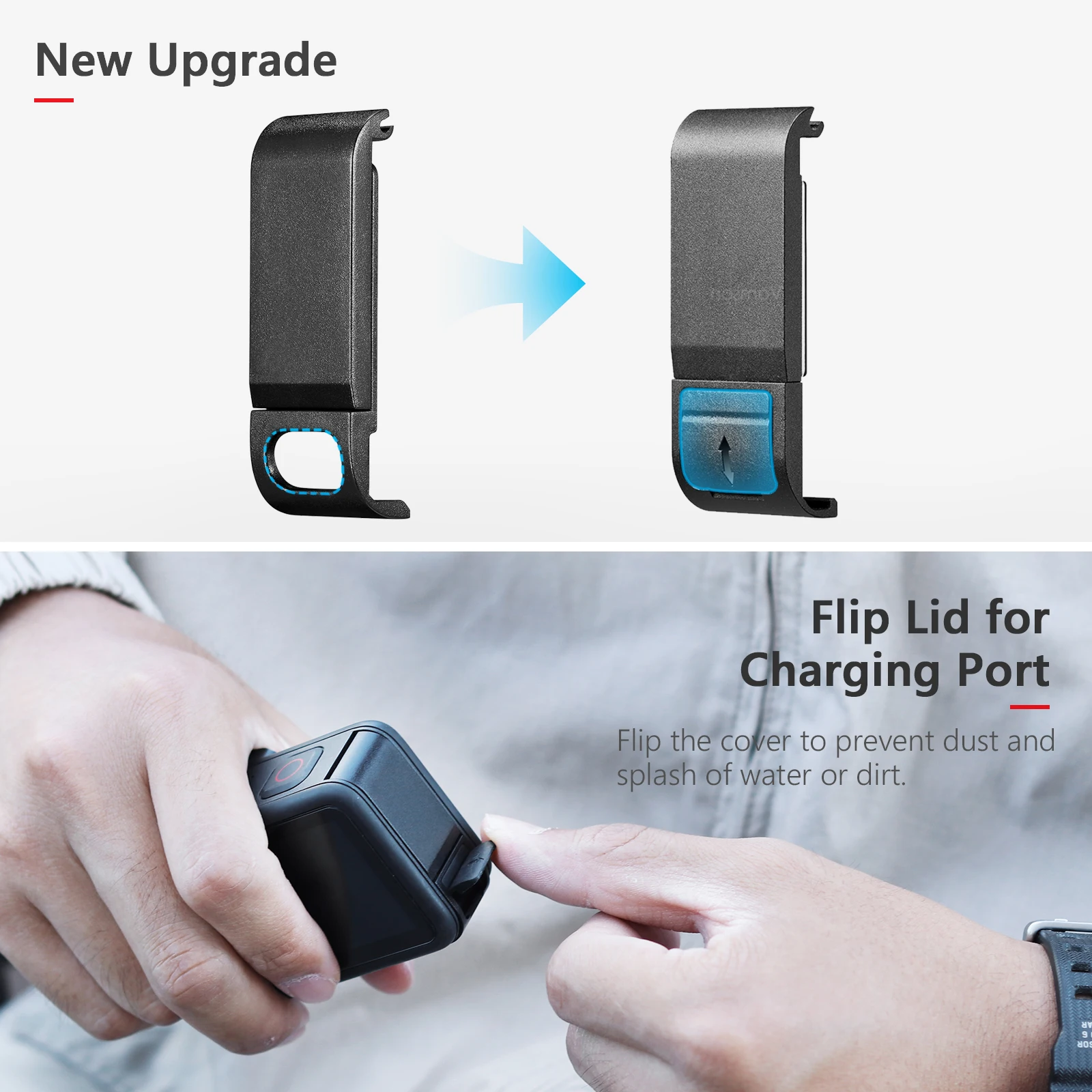 Gopro Battery Door Replacement Aluminum Side Door For GoPro