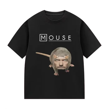 House_Mouse MD Funny Graphic T-shirt Men Women Casual Oversized Short Sleeve T Shirt Fashion High Quality Cotton Tees Streetwear