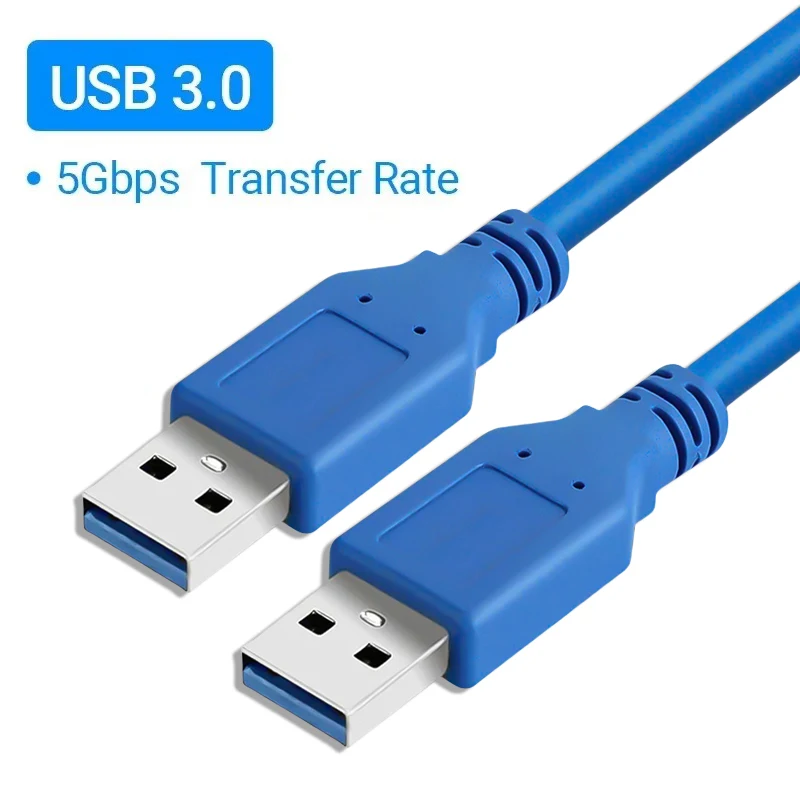 High-Speed USB A Extension Cable - Male to Male USB 3.0 Extender for Data Transmission and Hard Drive Cooling