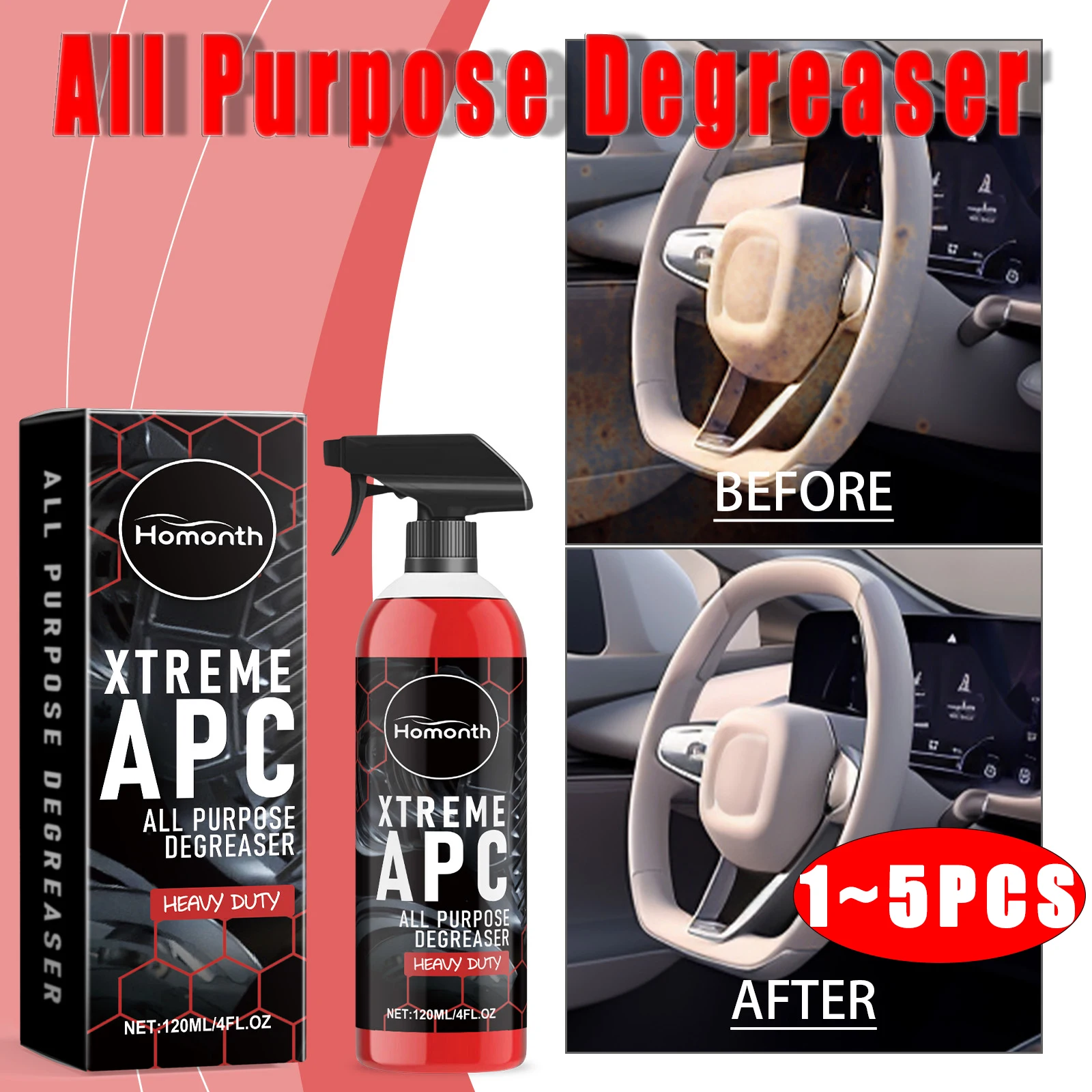 Multifunction Car Degreaser Cleaner Auto Interior Dashboard Leather...