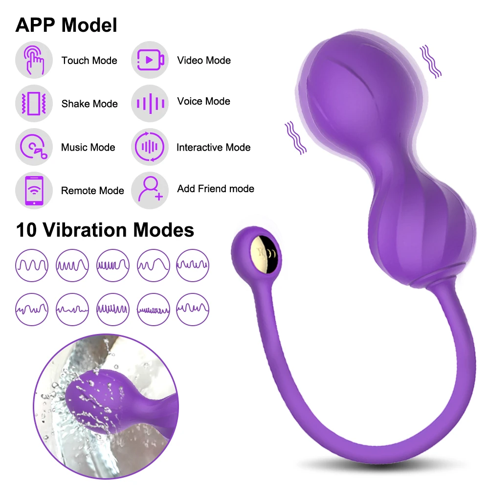 Kegel Ball Vaginal Tightening Training Sex Toy Vibrator Benwa Geisha Pelvic Muscle Ball Trainer Female Vagina Geisha Vagina Ball 2
