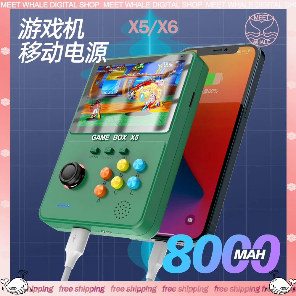 

X5 X6 Hd Handheld Game Console 4 Inch 3.5Inch IPS Screen Music Multifunctional Arcade Psp Dual Joystick Handheld Game Child Gift