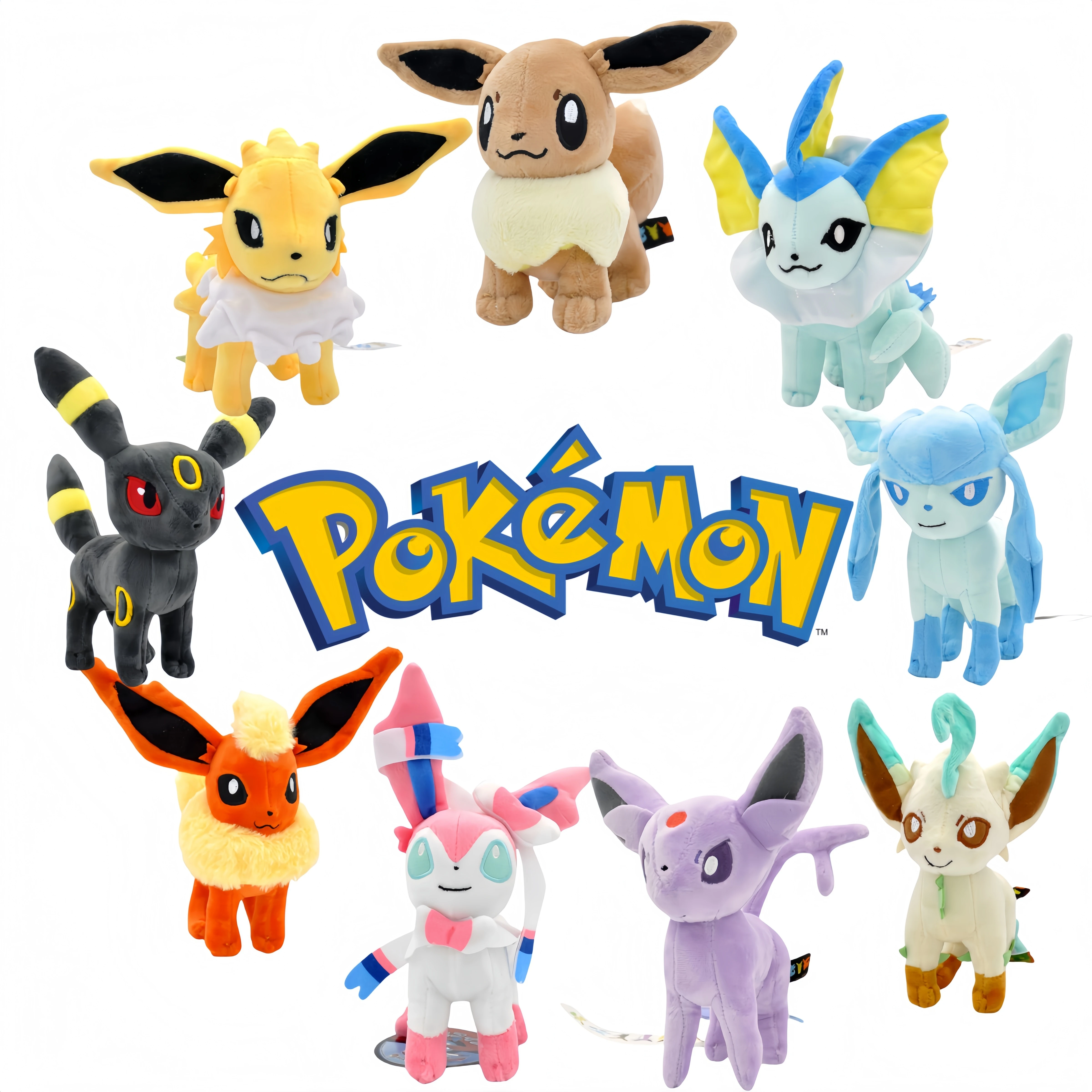Peluche Pokémon Center – Flareon / Pyroli – Édition 2013 – Neuve