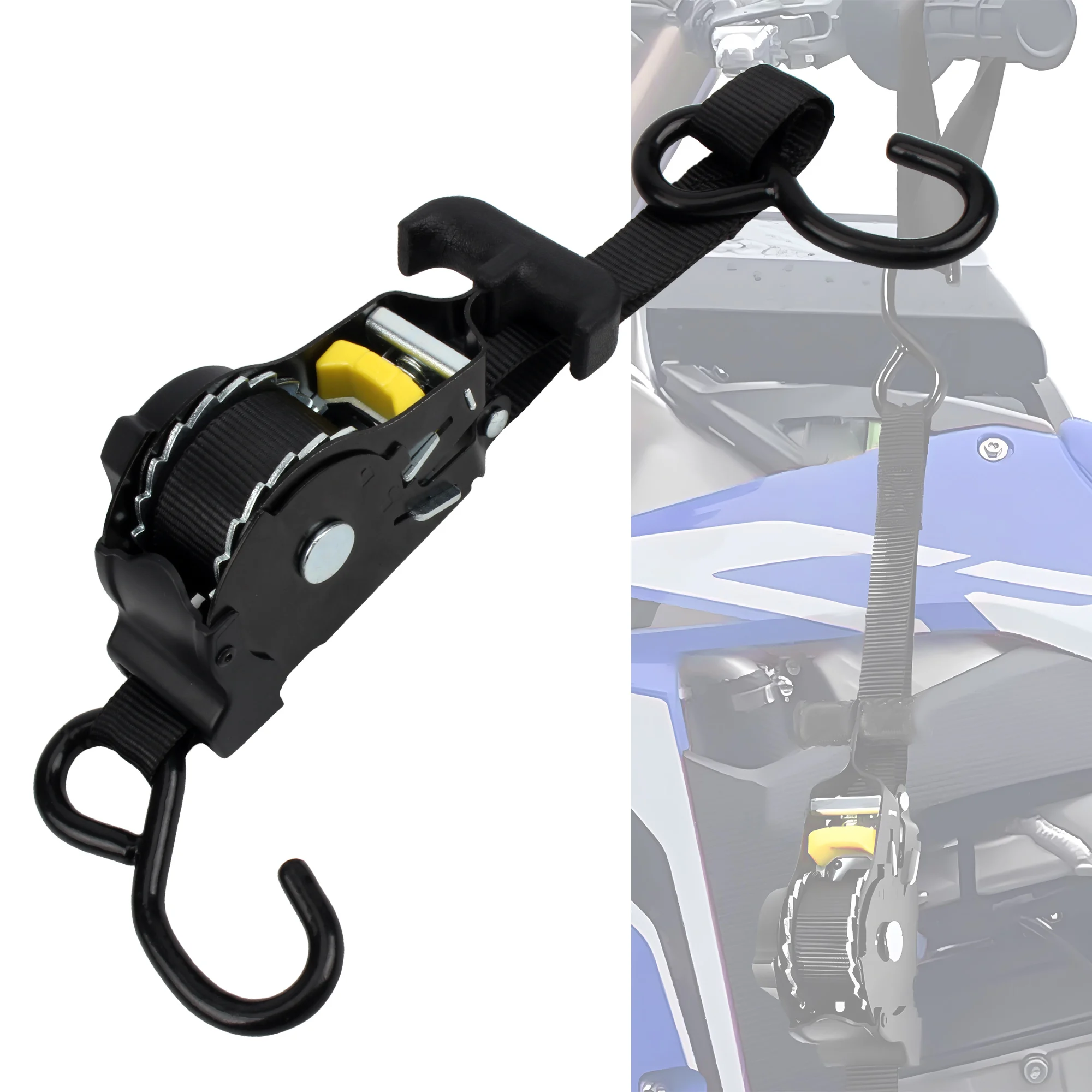 Motorcycles Ratchet Strap Retractable Belts For Car Moto Luggage Load Bundling Securing Riding Travel Tool Accessories Parts