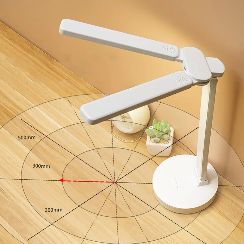 Rechargeable LED Desk Lamp Portable Dimmable 3600mAh 3 Lighting Touch Foldable