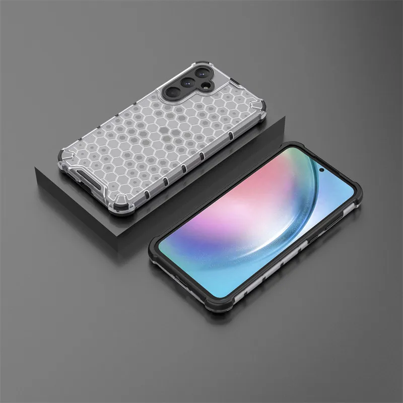 Honeycomb Shockproof TPU Armor PC Phone Case Cover