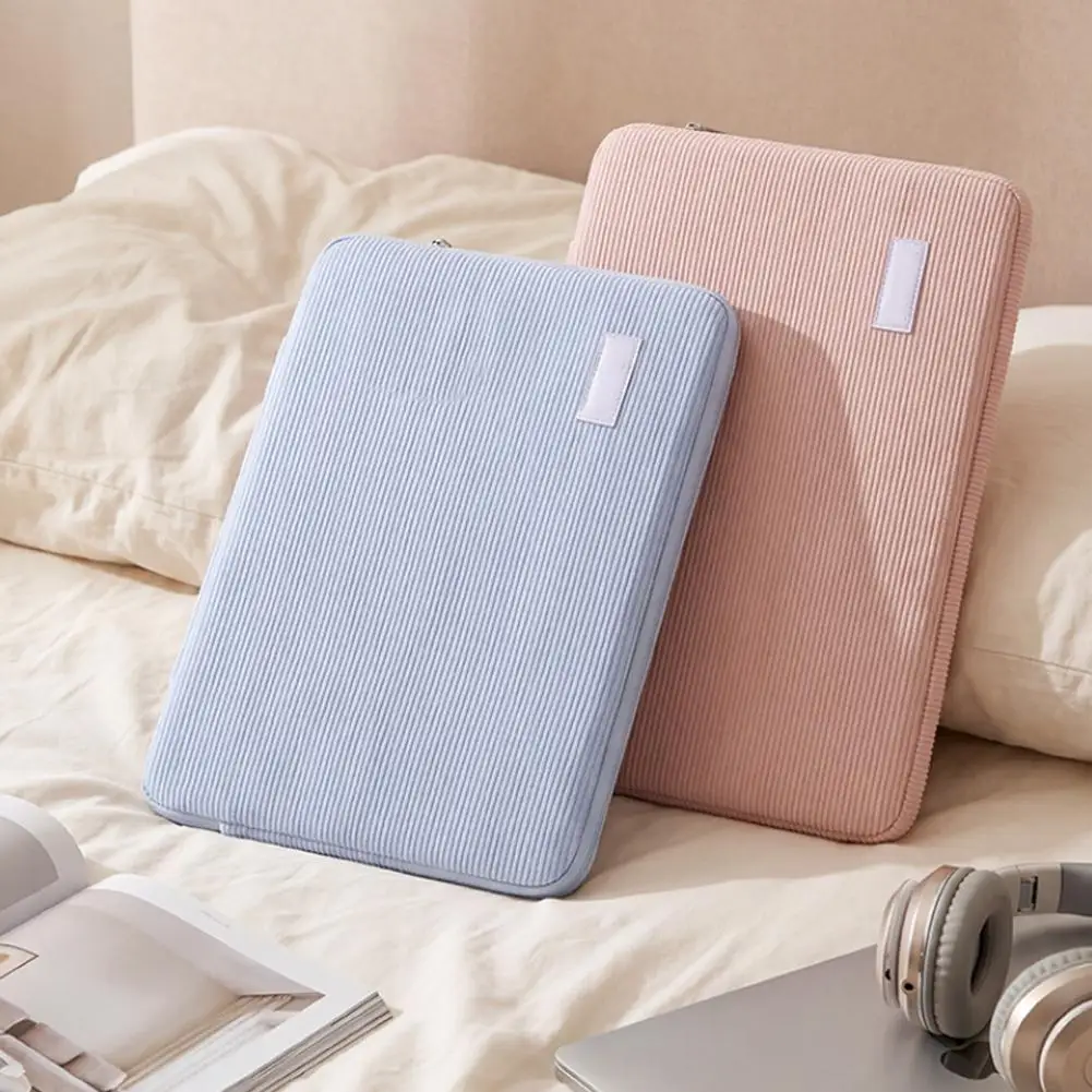 Custodia Protettiva per Laptop 13.3-15.6 Pollici in Corduroy Antiurto, Borsa Morbida per MacBook Air Pro Dell HP - immagine 6