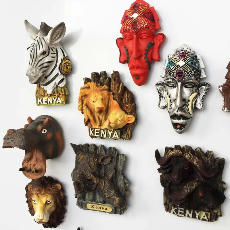 

Kenya Fridge Magnets Home Decor Africa Travelling Souvenirs Fridge Magnetic Stickers Wedding Gifts Message Board Stickers