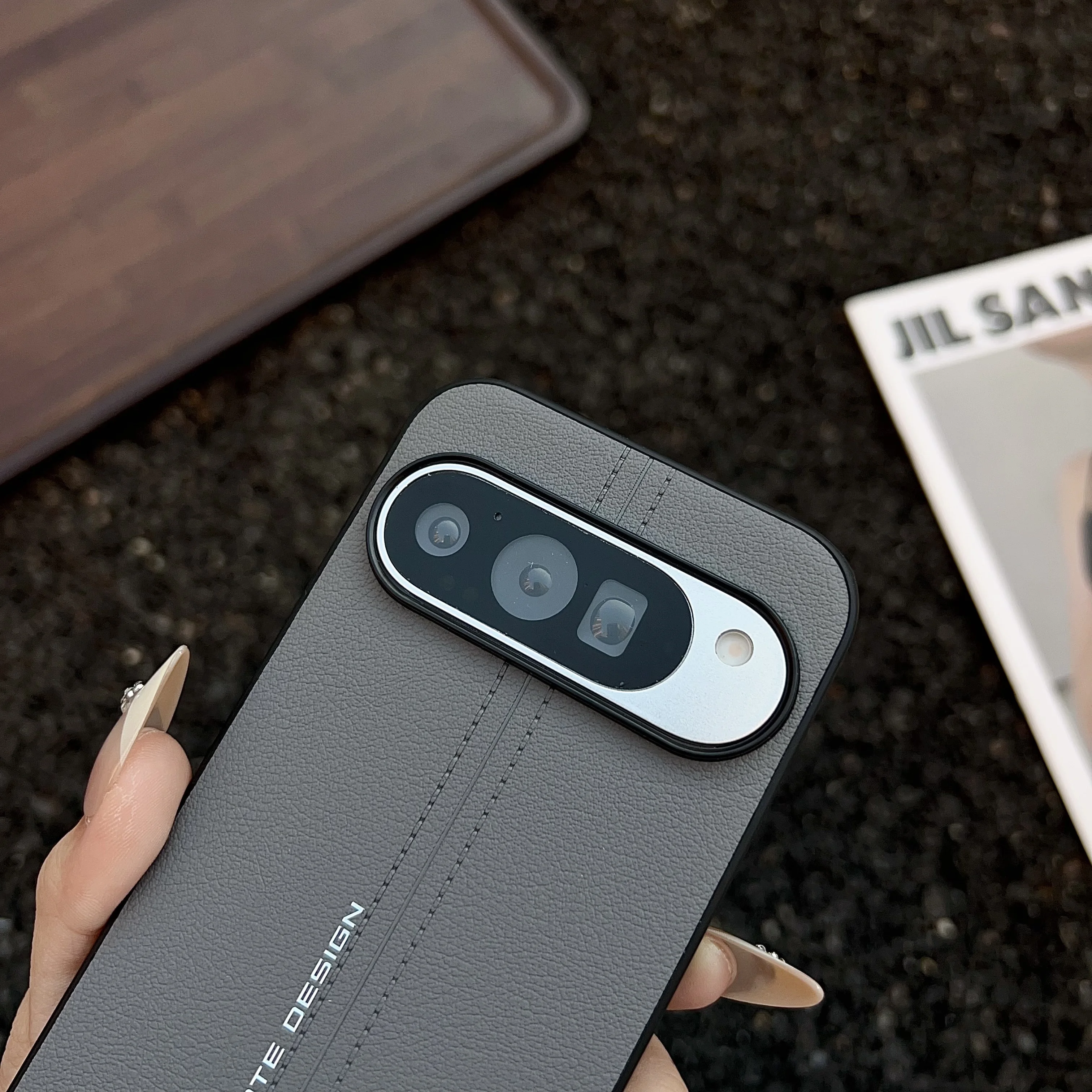 Luxury Premium Genuine Leather Shockproof Phone Case - Elegant PU+TPU Back Cover