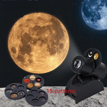 Earth & Moon Star Projector Night Light – Rotating Planetarium Lamp LED Room Decor 1