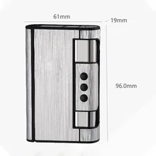 

2 in 1 Automatic Cigarette Case Metal Cigarette Box with Light Smoking Accessories Gadgets for Men Dropshipping