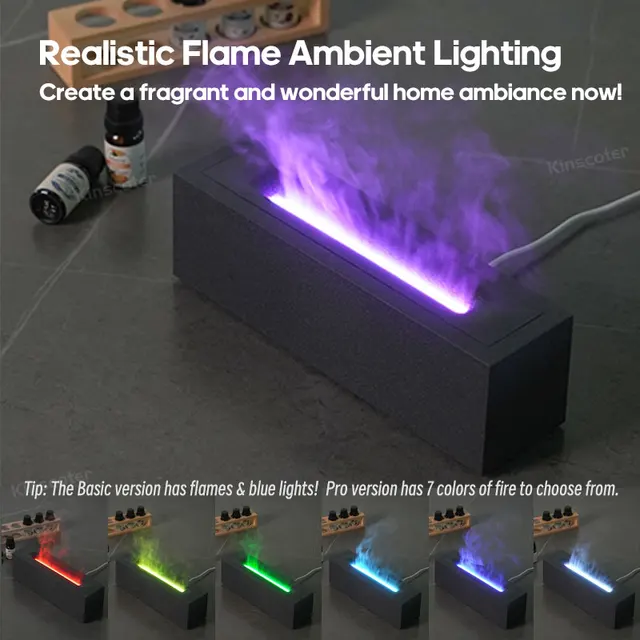 KINSCOTER Creative Simulation Flame Aroma Diffuser 2