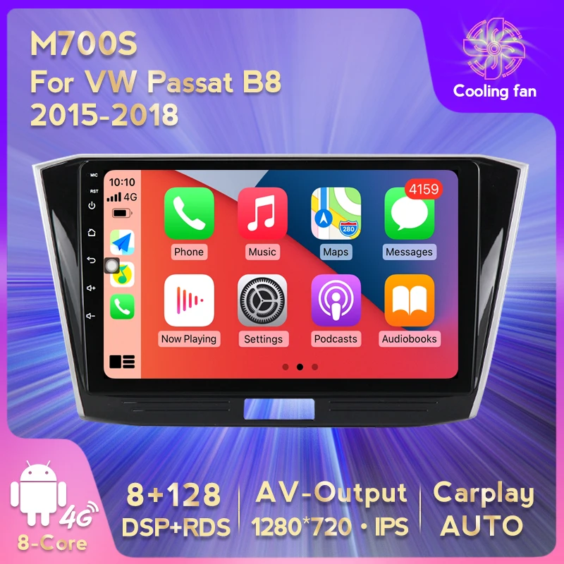 

Auto Multimedia GPS Navigation Car Radio Android 11 For Volkswagen Passat B8 2015-2018 8-Core Built-in Carplay Auto WiFi No DVD