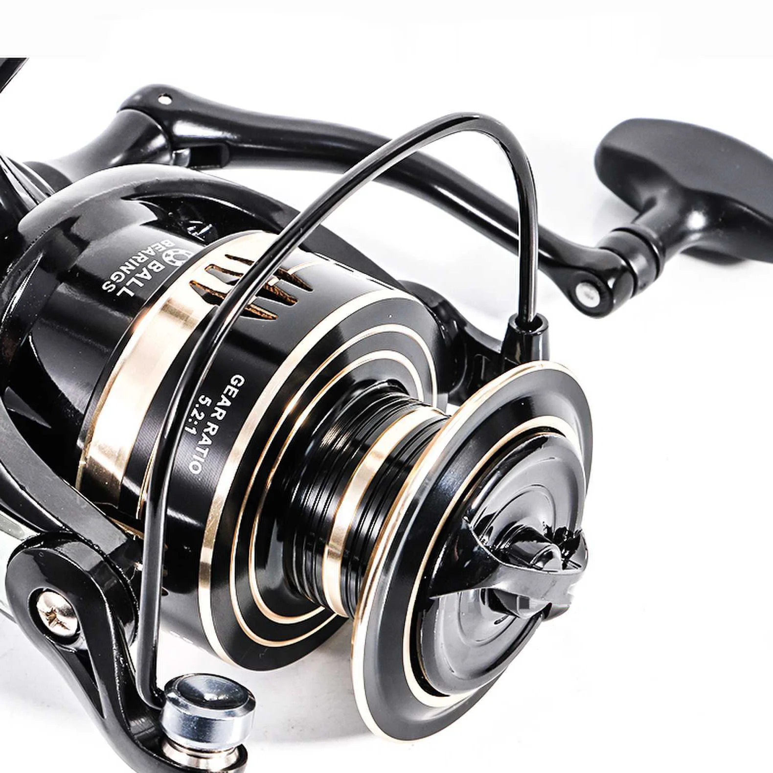 Fishing Reel Rooblinos MG Spinning Reels Saltwater Freshwater Ultralight Metal Frame High Speed