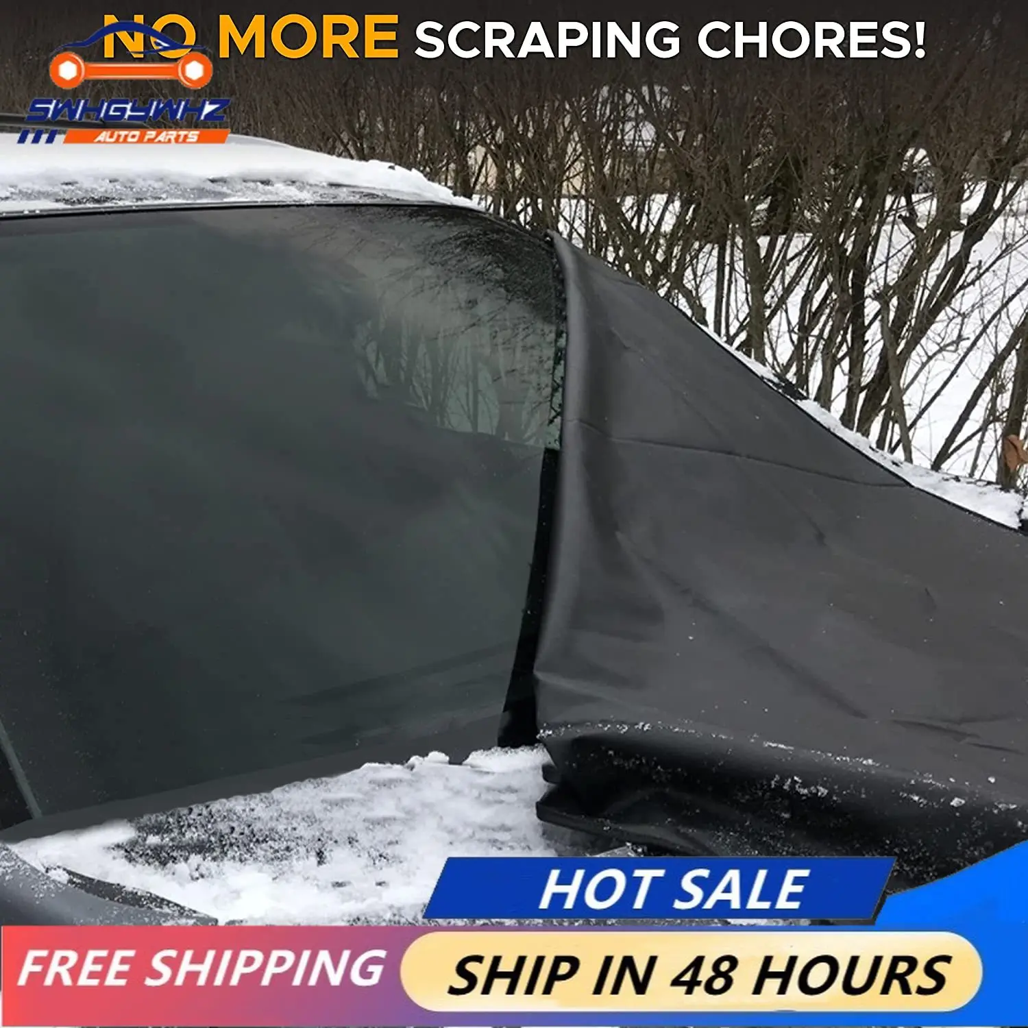 Windshied Snow Cover Multipurpose Car Front Window Sun Protection Shade  Snow Ice Cover Winter Car Essentials For Sleet Sun And - AliExpress