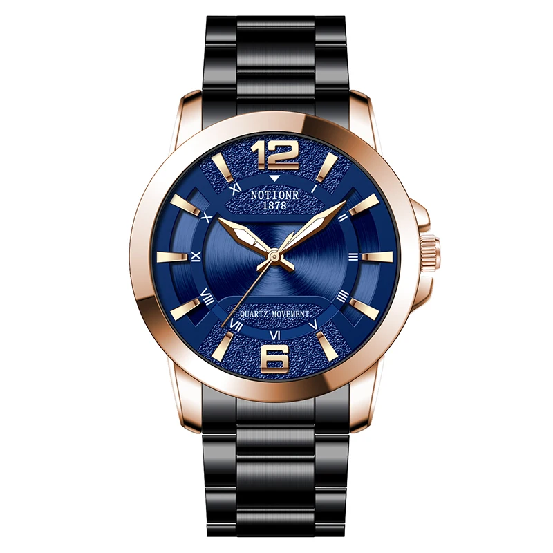 NOTIONR Brand Luxury Fashion Mens Watch Men Waterproof Date Clock Sport Watches Mens Quartz Wristwatch Relogio Masculino
