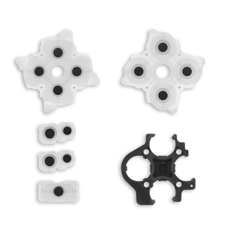 

For PS5 V1 Controller Gamepad Set Rubber Conductive Adhesive Button Pad Keypads