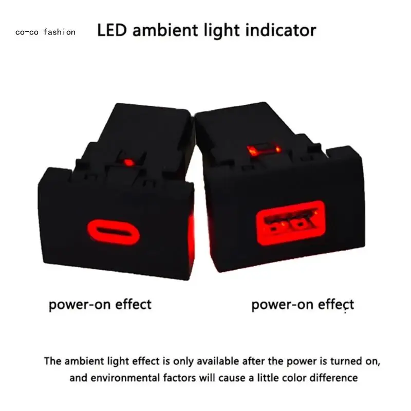 Upgrades Car Charges Essential Vehicle Charges Fast Charging Adapter for Car Ensuring Safe & Efficient Power Supply 517B