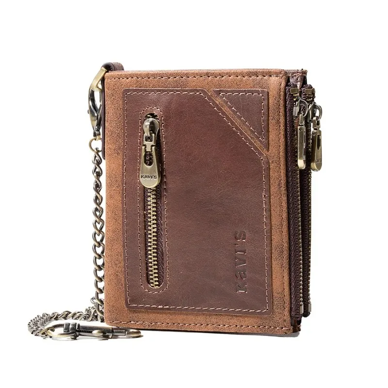 Universal Luxury Short Wallet for Men and Women Multi Functional Anti Theft Wallet Gentleman Genuine Leather Wallet