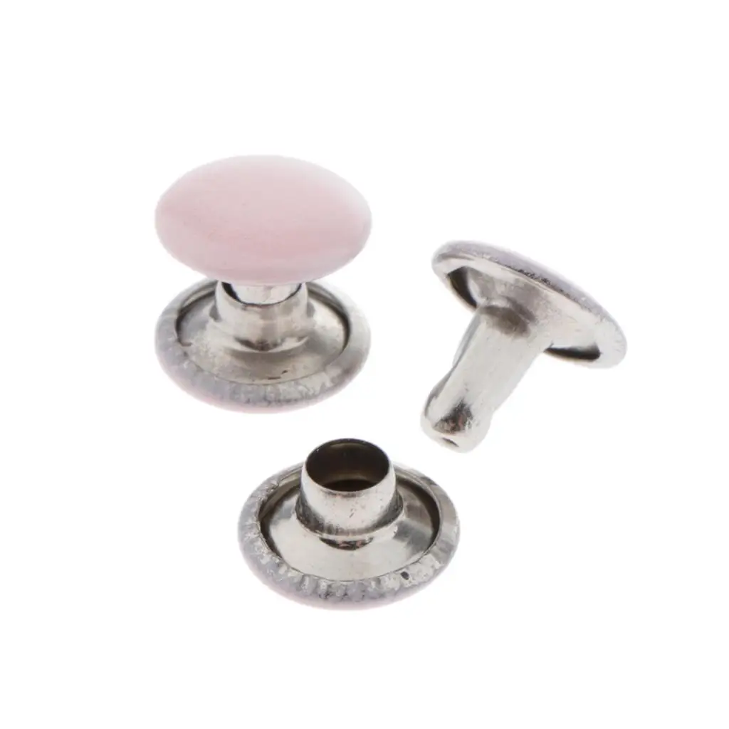 100 Pieces Metal Rivets Decorative Rivets Decorative Hollow 8mm