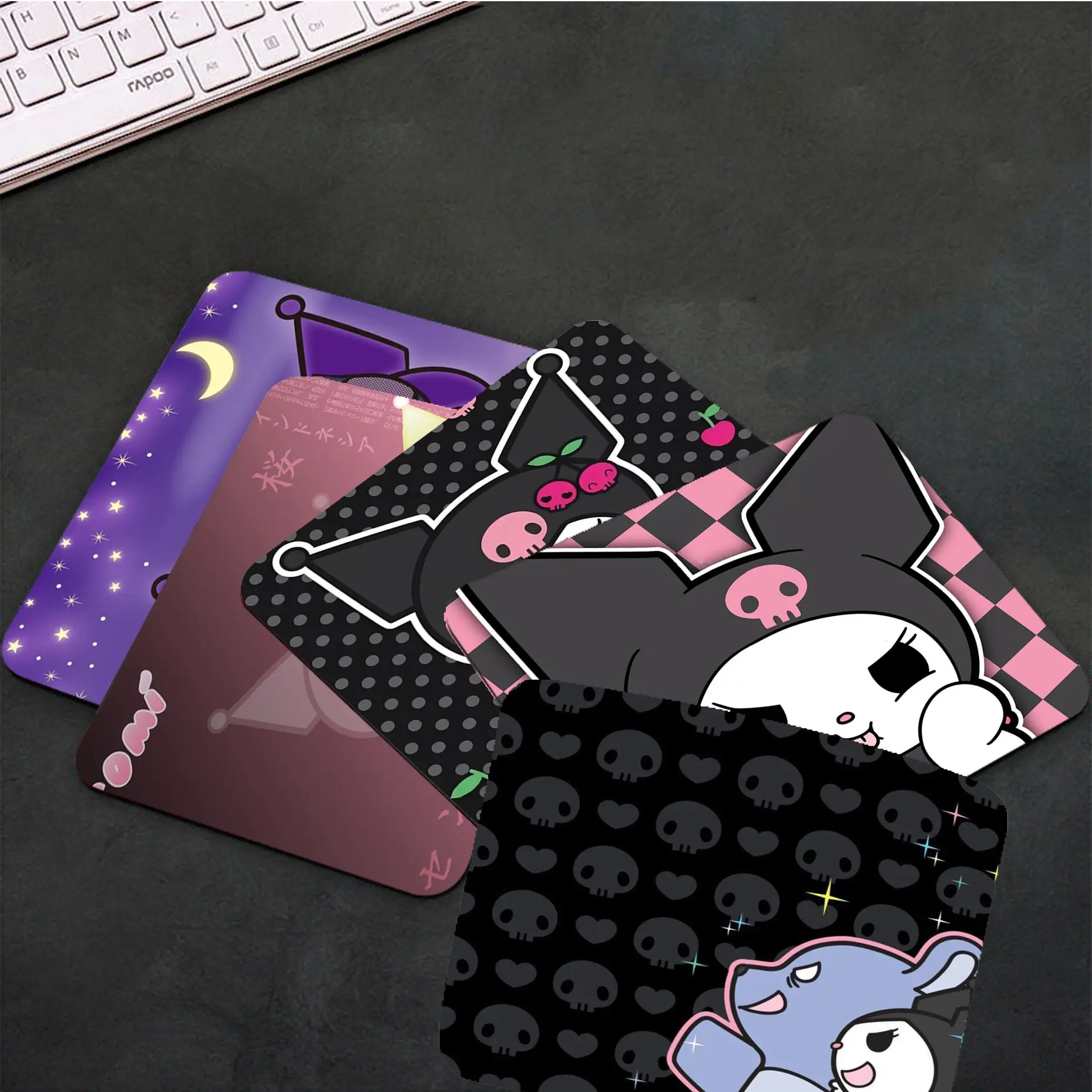 

cute Kuromies Mousepad Small Office Computer Desk Mat Table Keyboard Big Mouse Pad Laptop Cushion Non-slip Deskpad Home Decor