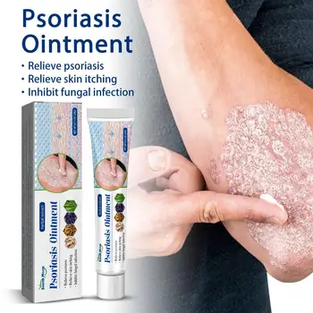 Herbal Psoriasis Treatment Cream Antibacterial Anti-itch Dermatiti Eczema Urticaria Alergy Skin Ointment Beauty Health Body Care