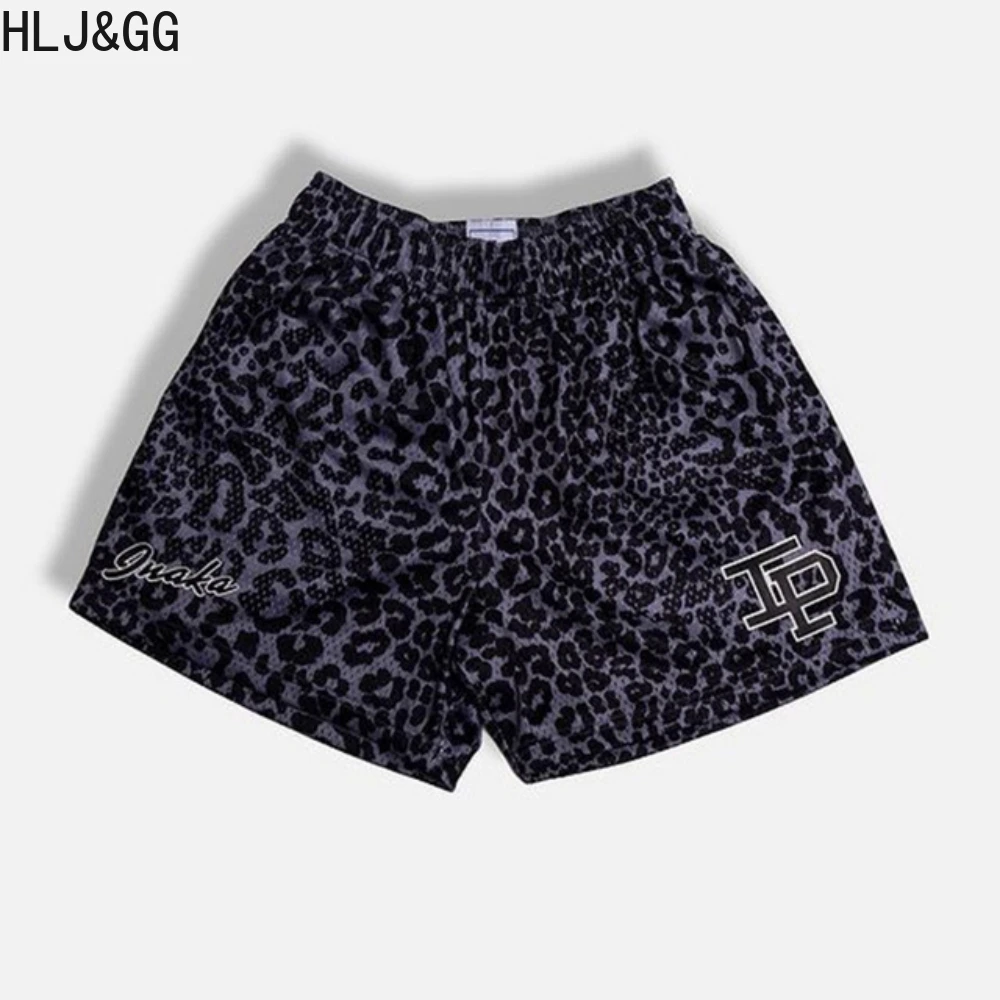 HLJ&GG Summer Single Layer Mesh Shorts for Mens Fashion Man's Printing Shorts Causal Sporty Running Fitness Shorts New Arrivals