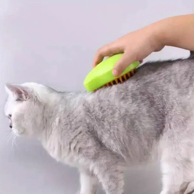 Steamy Cat Brush Electric Spray 3 in1 Pet Hair Brush
