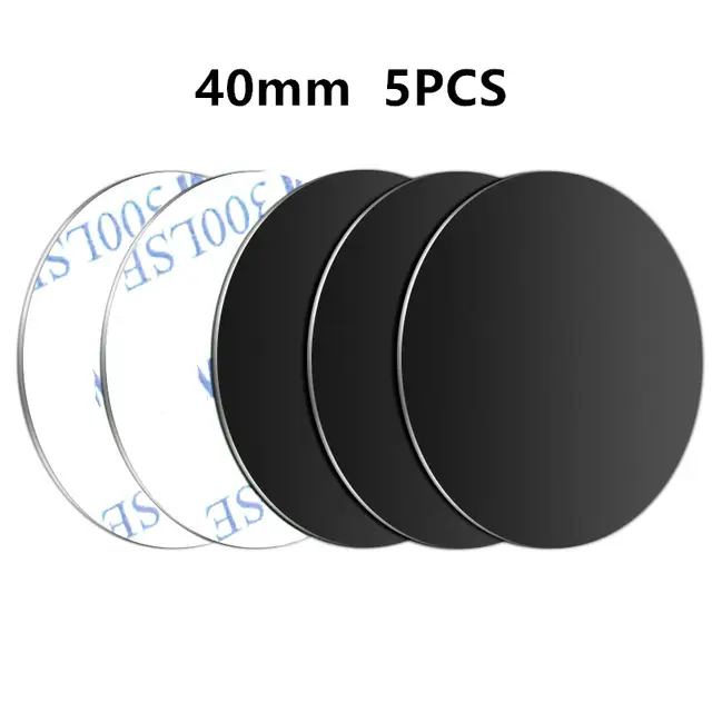 Metal Plate Magnet Mobile Stand Universal Replacement Metal Plate Kit With Adhesive For Xiaomi Magnetic Car Mount Phone Holder - Image 12