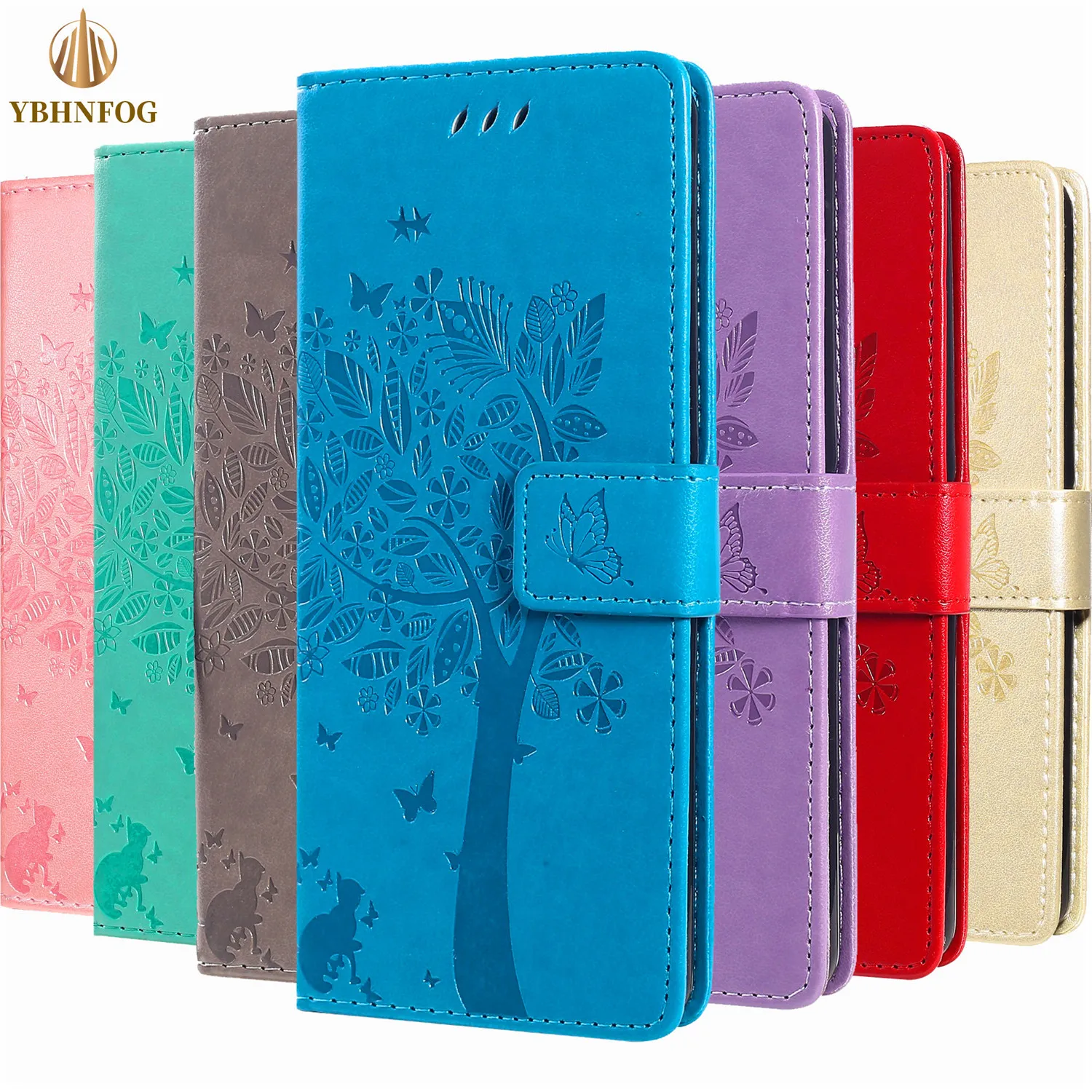 Custodia A Portafoglio In Pelle Di Lusso Per Huawei P Smart 2019 Y3 Y5 2017 Y6 2018 Y7 2019 Y7A Slot Per Schede Supporto Flip Stand Cover Per Telefono
