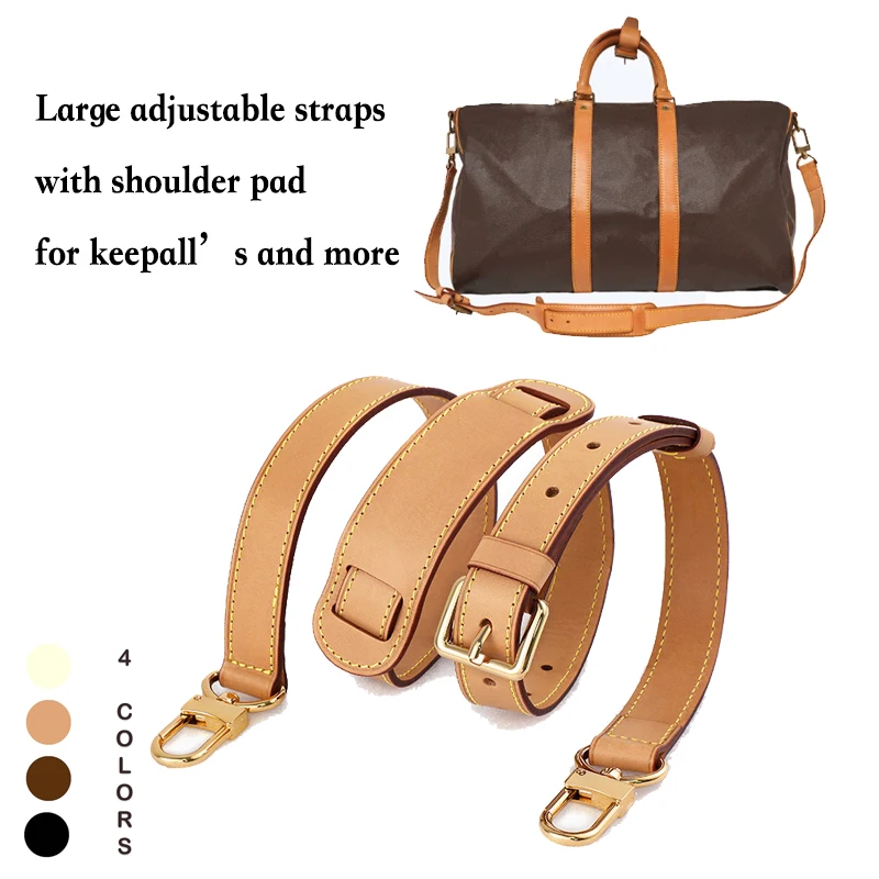 Genuine Vachetta Leather Adjustable Crossbody Strap for LV Keepall Speedy  25 30 35 Bag Shoulder Straps Replacement Accessories - AliExpress