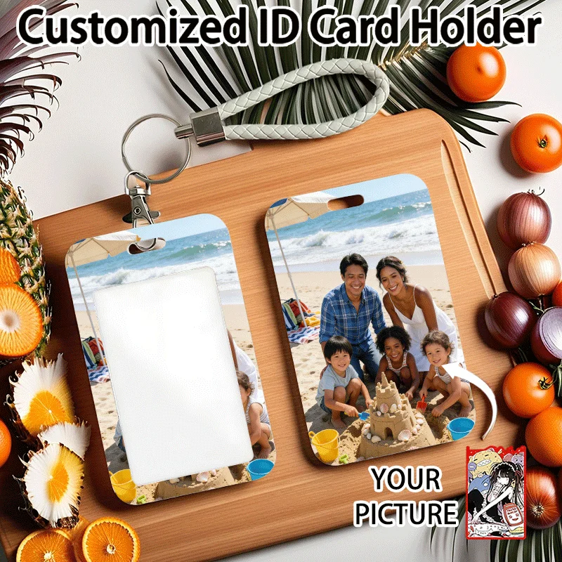 Acrylic Custom Photo Card Holder - Protective Keychain Wallet