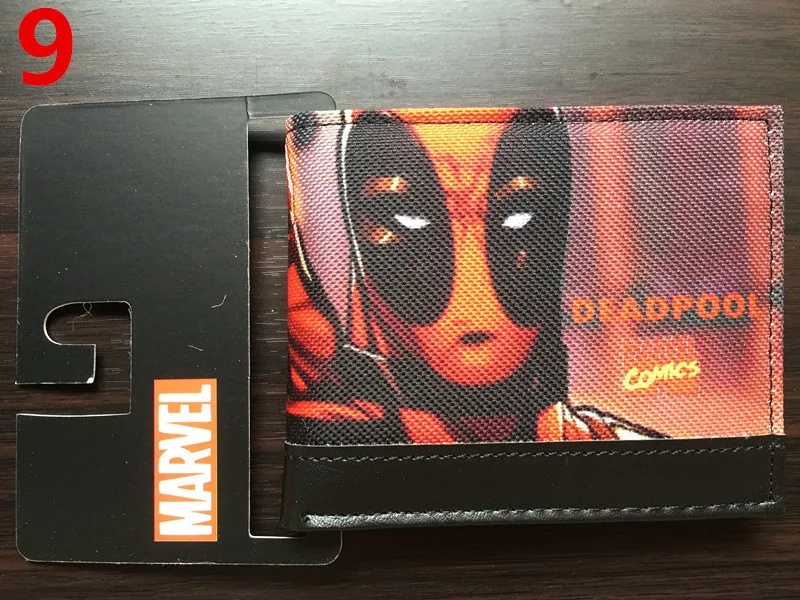 thumbnail image 1 of Cartera de dibujos animados de Marvel Comics Deadpool, monedero de diseño de Metal, regalo para hombre y niño, 1 of 5