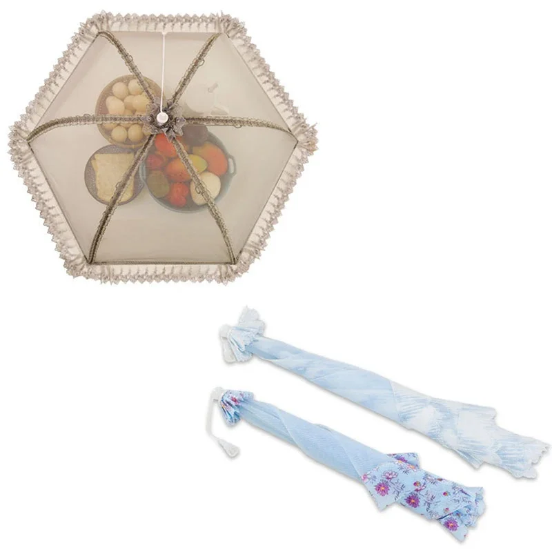 Umbrella Style Food Covers Anti Fly Mosquito Meal Cover Lace Table Large Table Cover Home Gadgets Accessories food cover