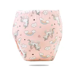 Breathable Reusable Cotton Baby Training Diaper Pants - S (WG-TP101)