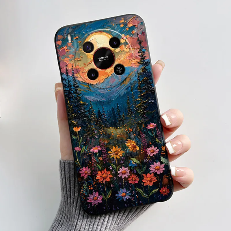Chic Bright Pattern Silicone Phone Case - Pink Sand Beach & Garden Shockproof Shell
