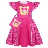 Nouveau SuperKitties filles vêtements enfants Cosplay Costume pour anniversaire carnaval vêtements robe d'été robe à manches volantes 81331 5