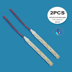 Bright LED Strip Light - 10cm Flexible Decorative Lighting for Home and Car (2 or 5 Pack) (Green)
